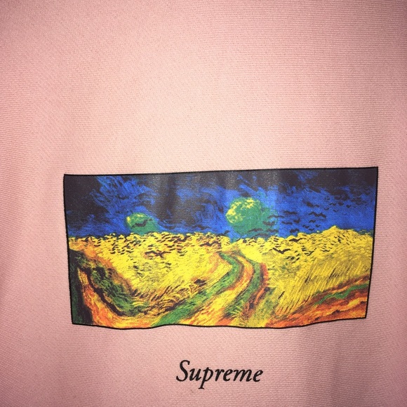 Supreme SS17 Van Gogh field hoodie 100% Authentic - Picture 4 of 8